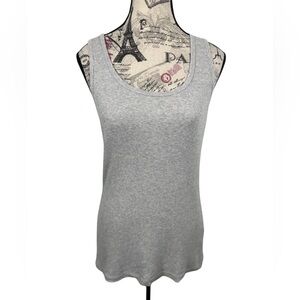 Joe Boxer Women's Light Gray Ribbed Comfort Wear Tank Top Size XL